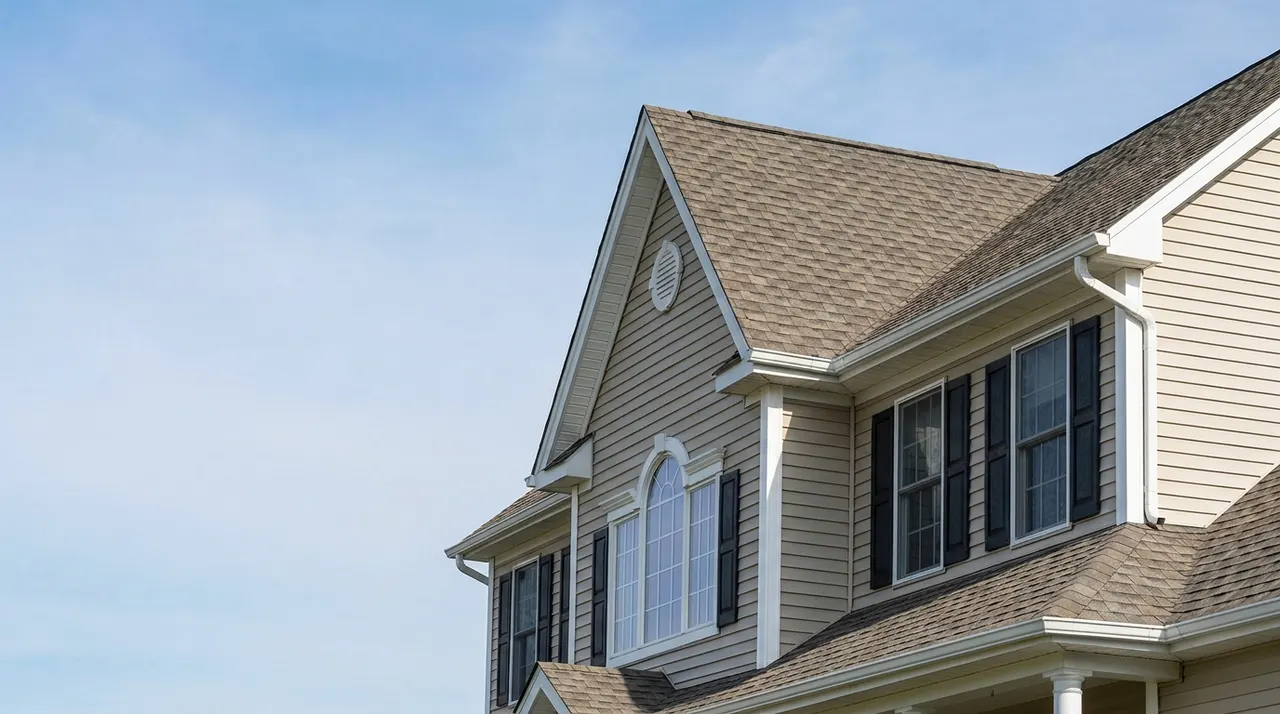 Seamless gutters on a New Jersey home