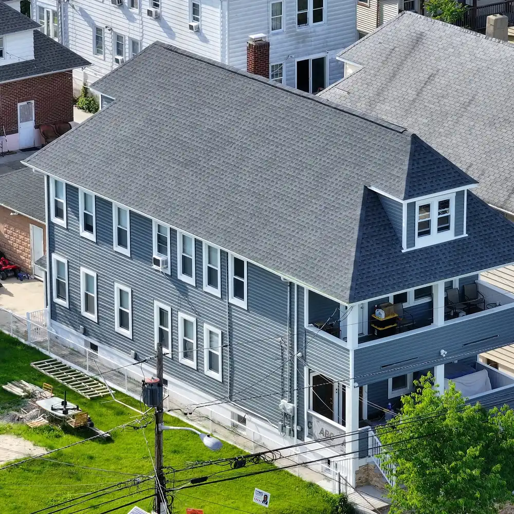 New asphalt shingle roof on a New Jersey home