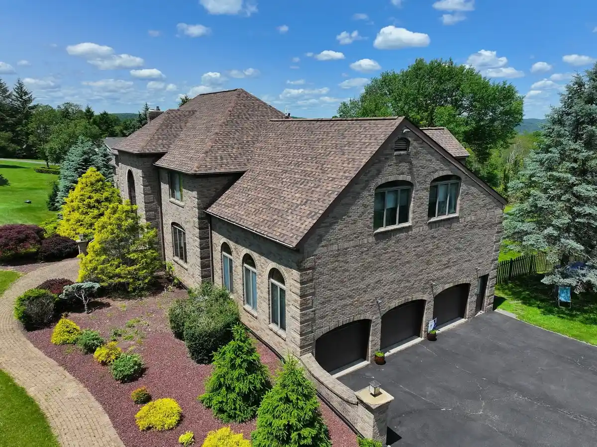 Stone-front New Jersey home with a new roof