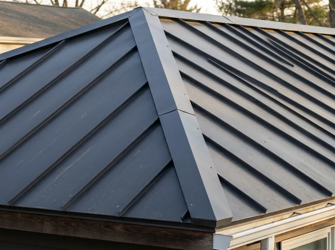 Standing-seam metal roof in NJ